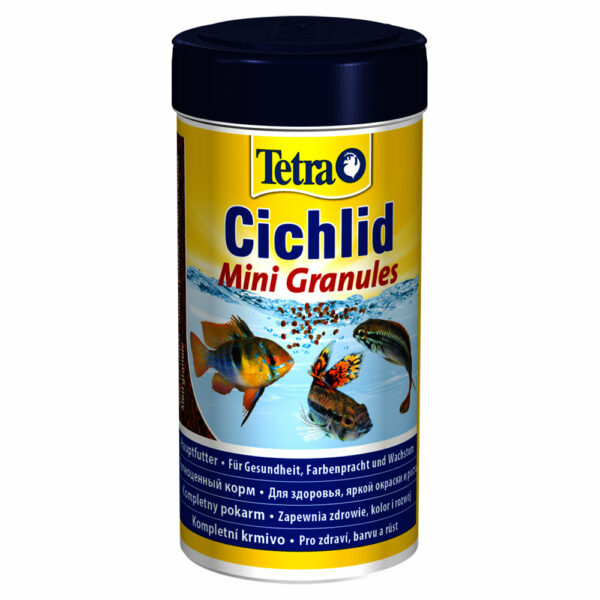 Фото Tetra Cihlid Mini Granules корм для мелких цихлид, 250 мл/110 г