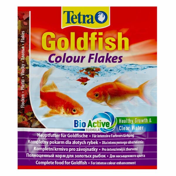 Фото Tetra Goldfish Colour Flakes корм для золотых рыбок, для усиления окраса, 12 г